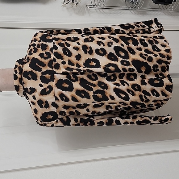 Forever 21, Size M, Leopard Print Blouse.  Button Down. Excellent Used Cond. - Picture 5 of 12